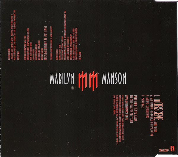 CD Marilyn Manson – mOBSCENE - USADO